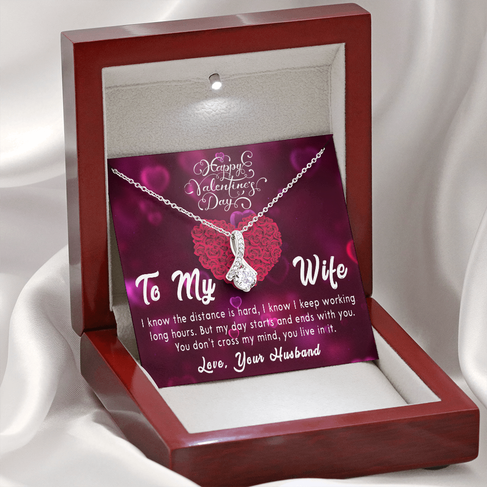 189B Valentine's Day Gift Necklace for Wife, Your Love Necklace, I Love You Forever