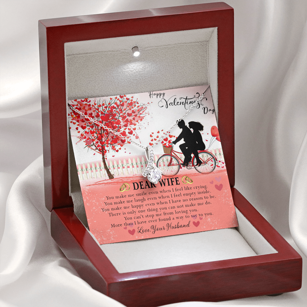 187B Necklace To Dear Wife, Necklace Gift from Husband, Valentine's Day Gift for Wife