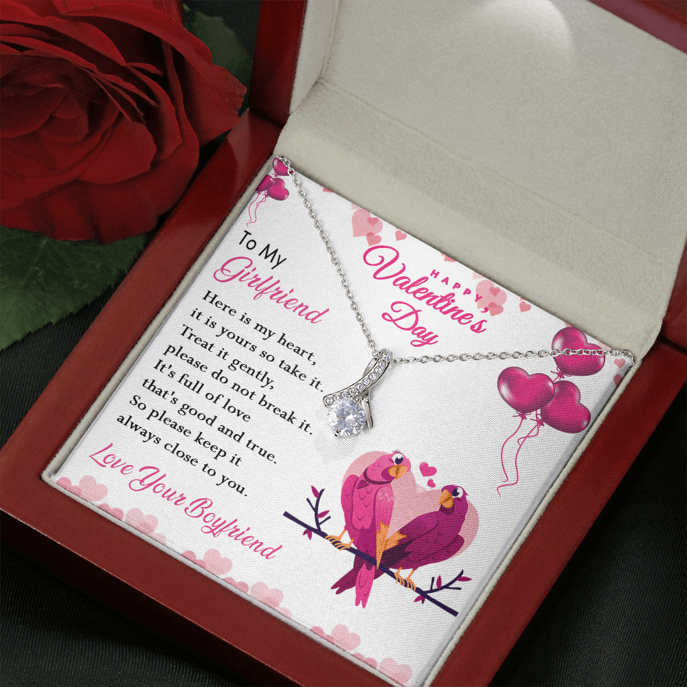 216B - Happy Valentine's Day Gift, Necklace To my Girlfriend, Necklace Love Couple Bird