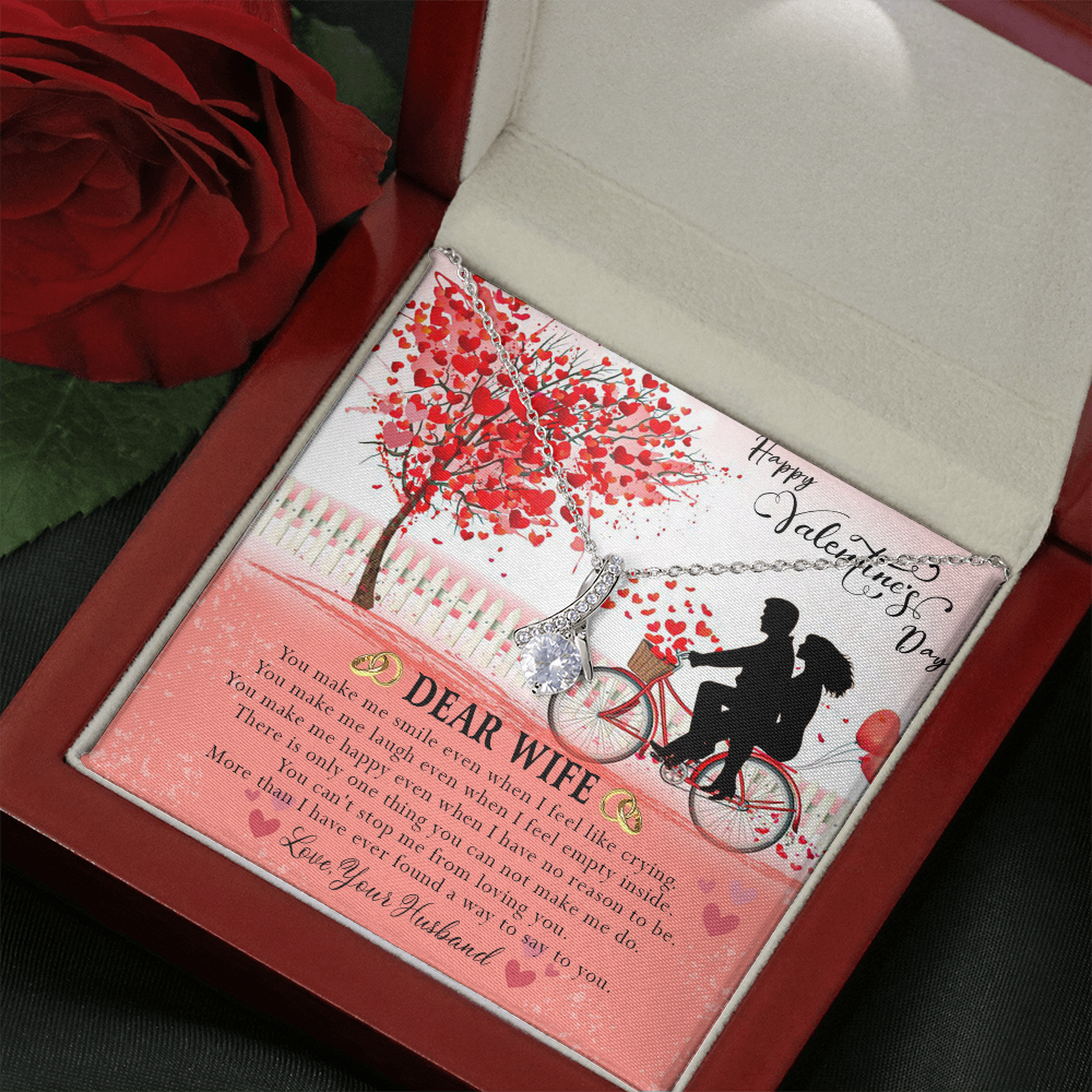 187B Necklace To Dear Wife, Necklace Gift from Husband, Valentine's Day Gift for Wife