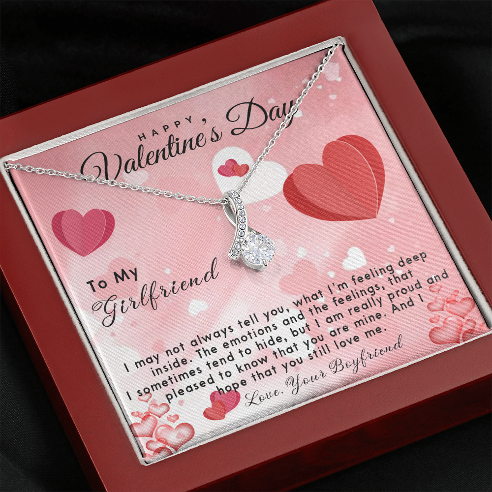 192B - Necklace To my Girlfriend, Future Wife Necklace, Valentine's Day Gift for Couple