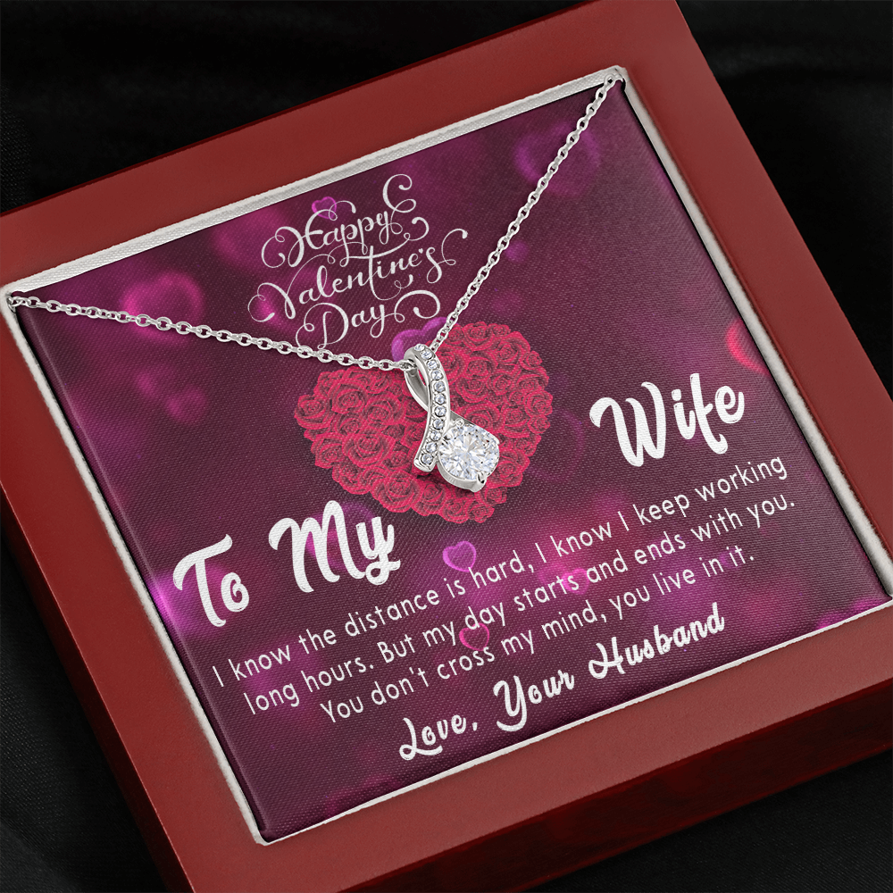 189B Valentine's Day Gift Necklace for Wife, Your Love Necklace, I Love You Forever