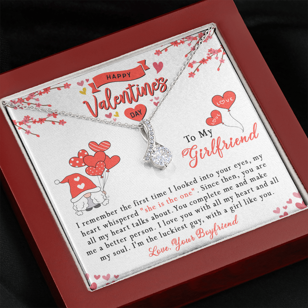 181B Girlfriend Necklace, Valentine Gift for your Girlfriend, Happy Valentine's Day
