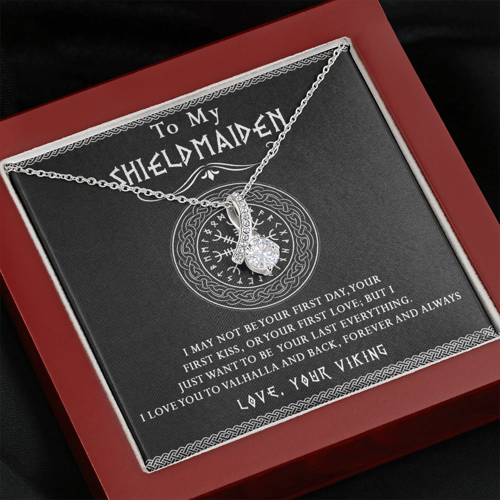 171B Necklace Gift To My Shieldmaiden, Viking Jewelry For Women, Her, Wife, Soulmate