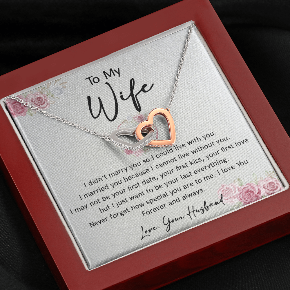 73D Necklace To Wife, Perfect Gift for Her From Husband, I LOVE YOU Forever & Always