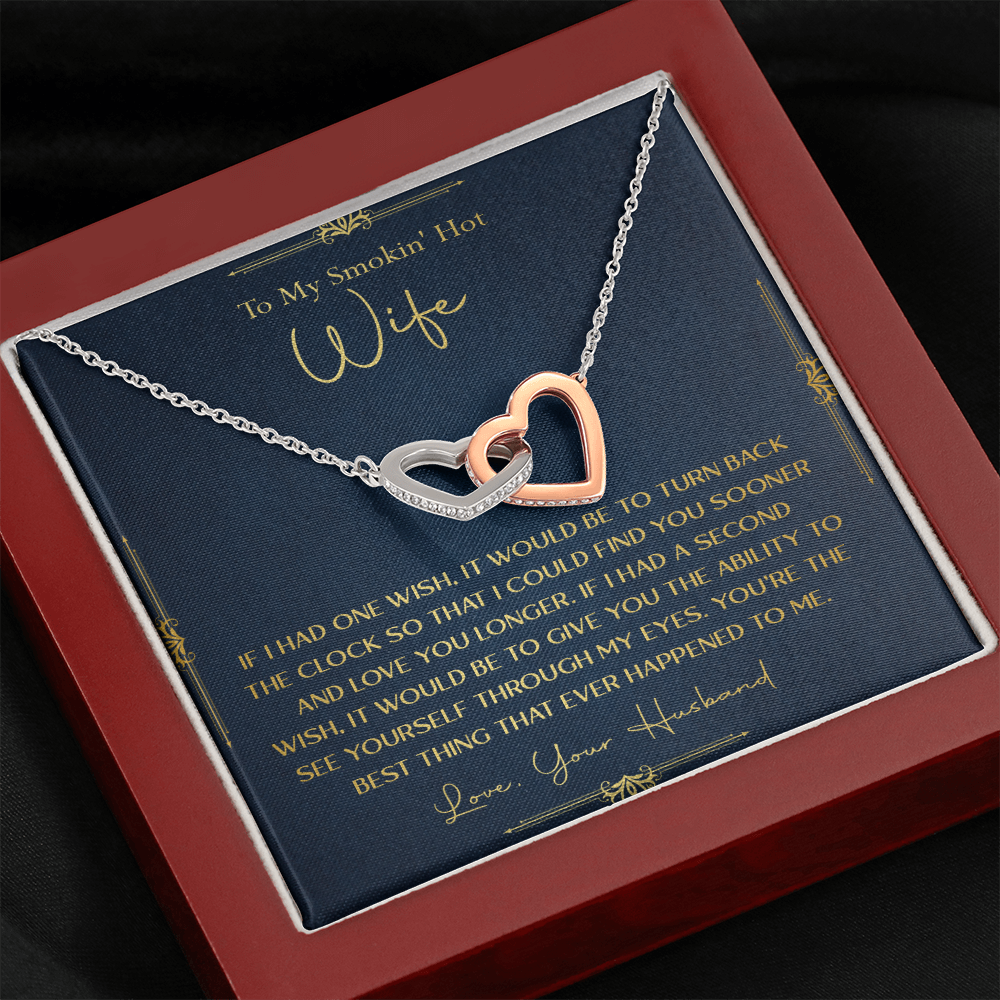 170D Necklace Gift To My Smokin Hot Wife, Gift for Her From Husband, Valentine Gift