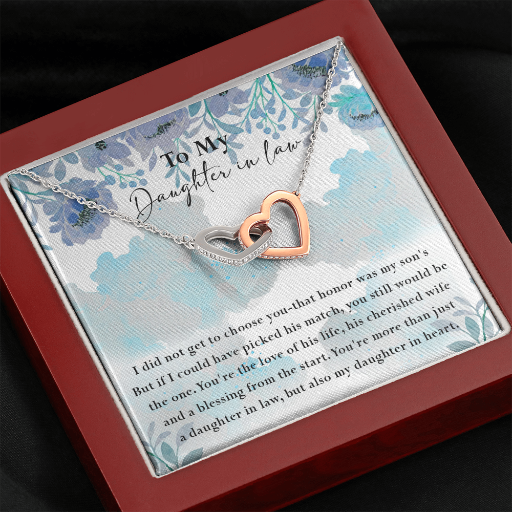 134D Necklace My Daughter In Law, Gift for Beautiful Daughter, My Daughter In Heart