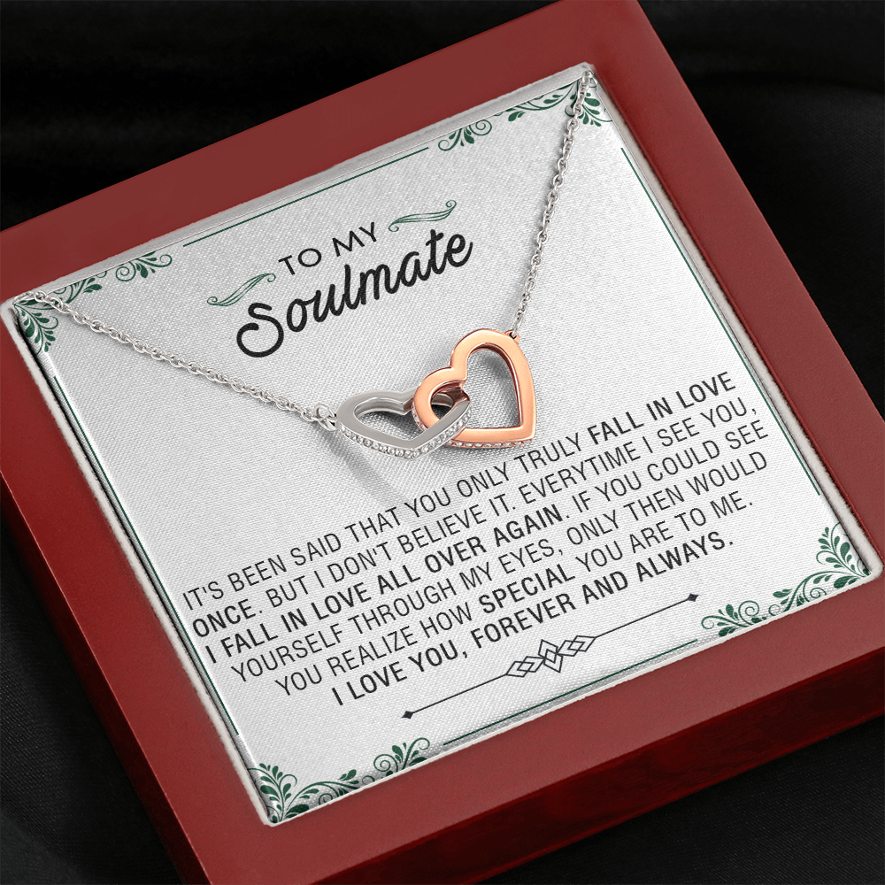 N353D To My Soulmate Necklace Engagement Anniversary Gift for Her Birthday