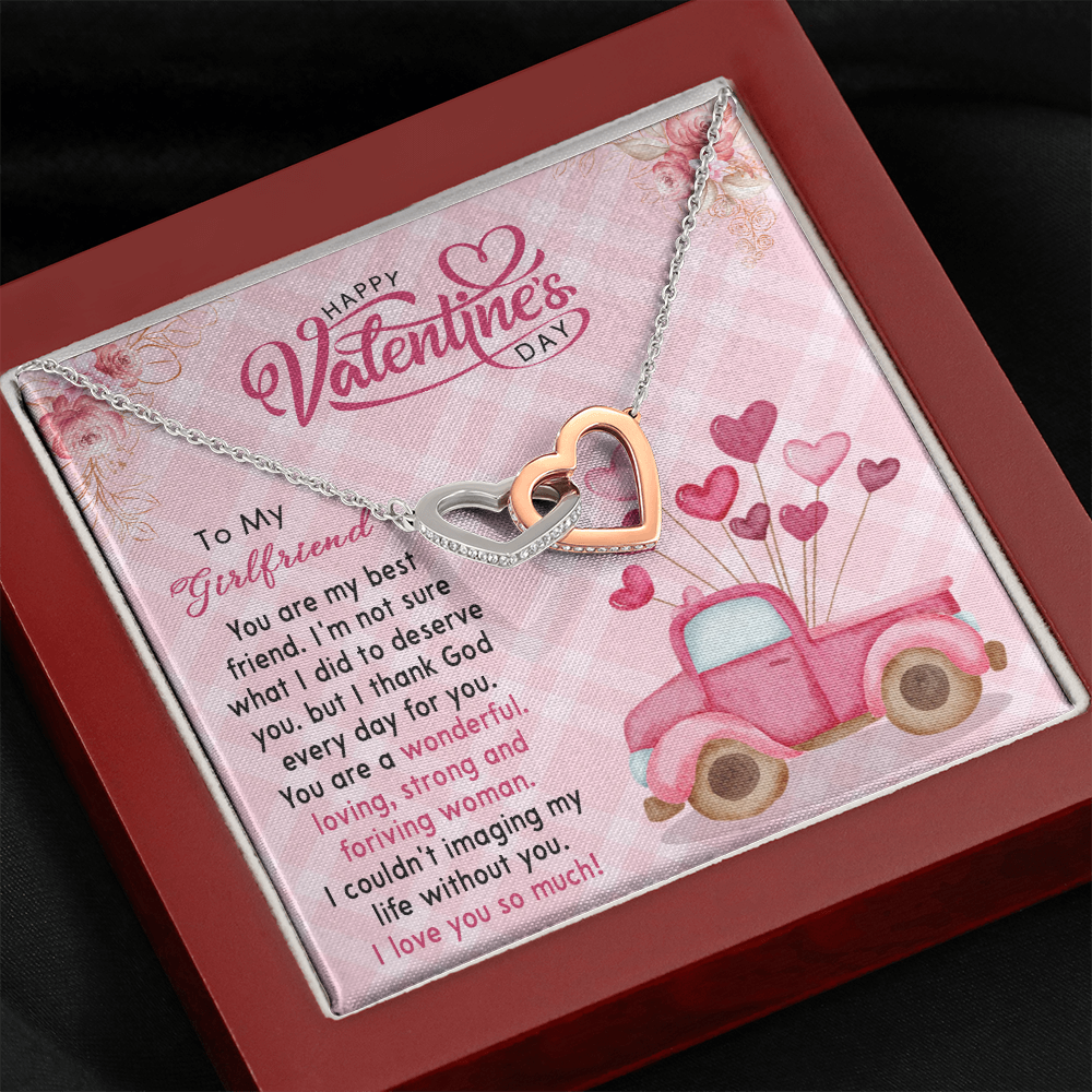 180D Valentine Gift To my Girlfriend, Necklace To my Girlfriend, I LOVE YOU SO MUCH