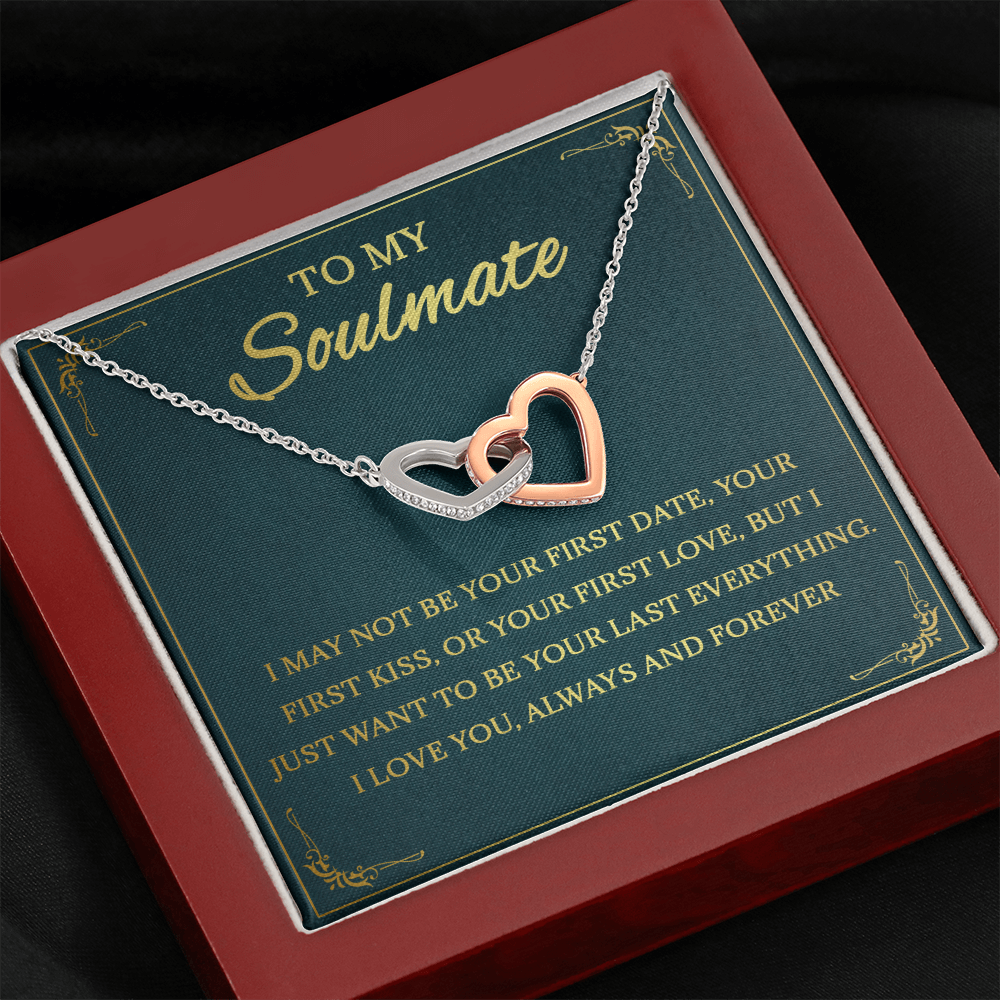 64D Necklace To My Soulmate, Love Gift for Her, Girlfriend Birthday from Husband