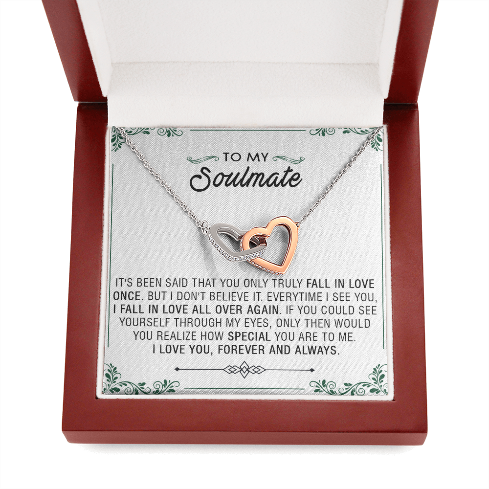 N353D To My Soulmate Necklace Engagement Anniversary Gift for Her Birthday