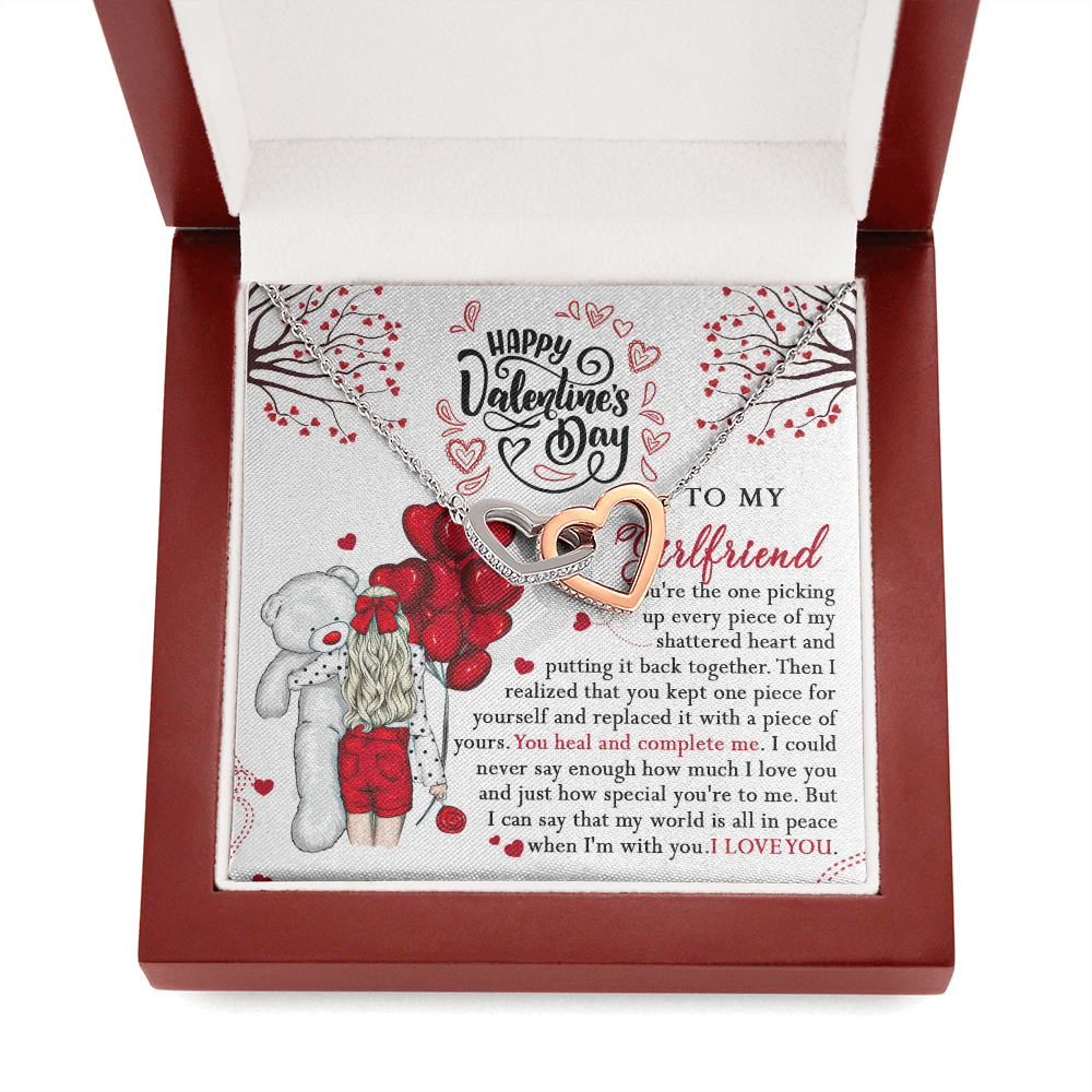 218D Valentine Gift To my Girlfriend Knot Necklace from Boyfriend, Cute Love Gift