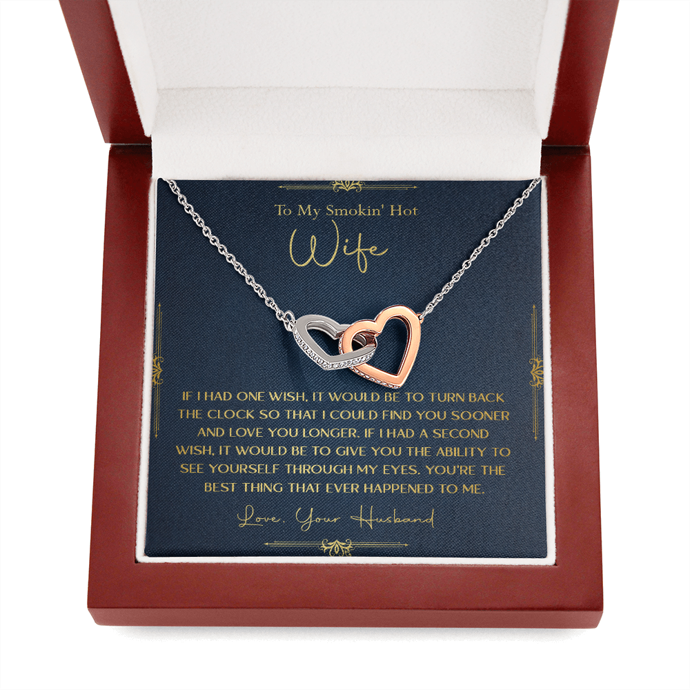 170D Necklace Gift To My Smokin Hot Wife, Gift for Her From Husband, Valentine Gift