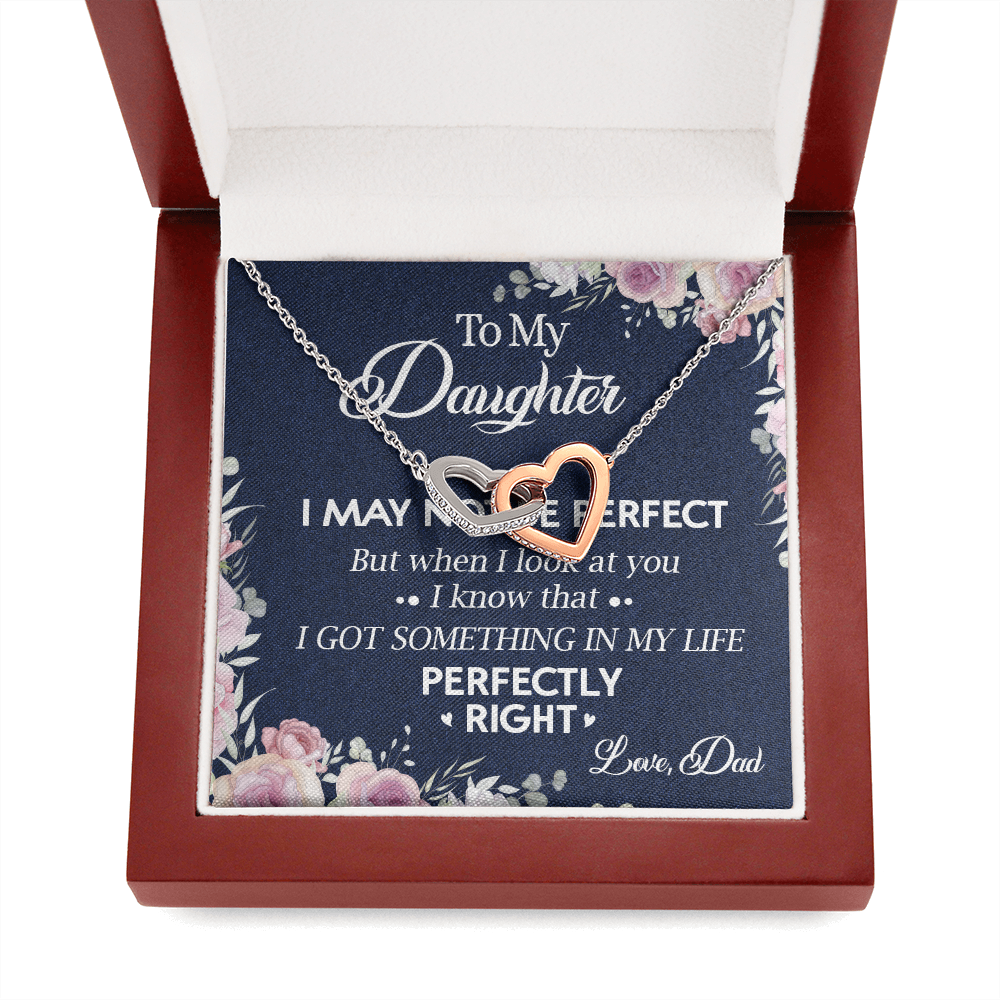 150D Necklace To My Daughter, Daughter Necklace Birthday Gift from Dad, I Love You