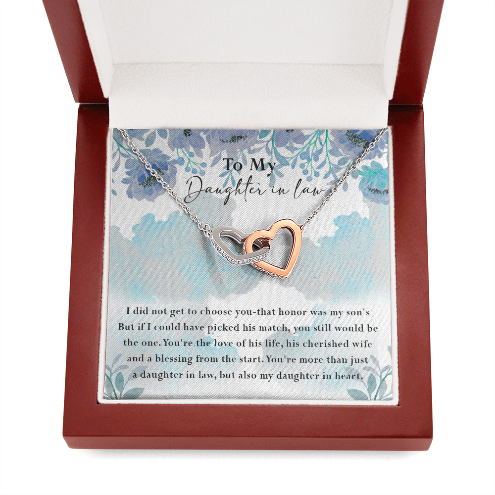 134D Necklace My Daughter In Law, Gift for Beautiful Daughter, My Daughter In Heart