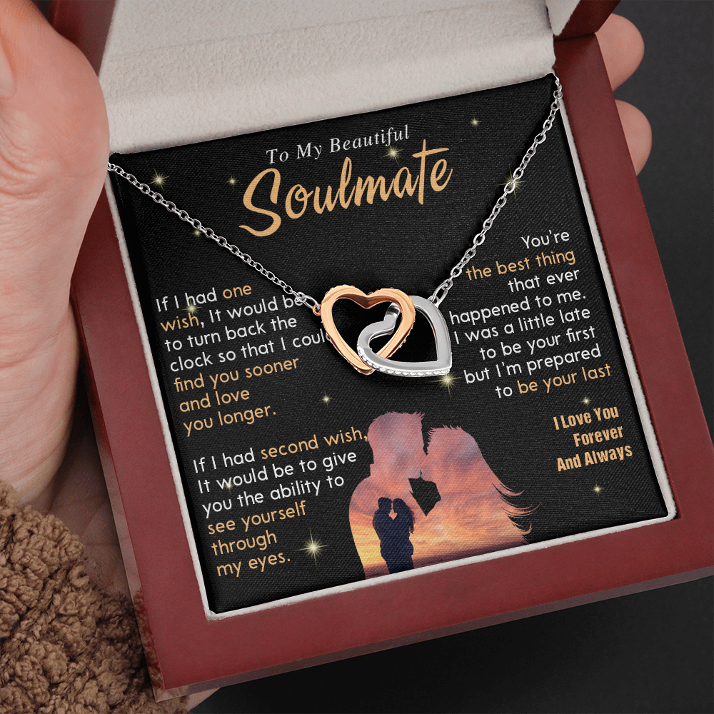 N352D To My Soulmate Necklace, Gift For Wife Girlfriend From Husband, Valentines Day