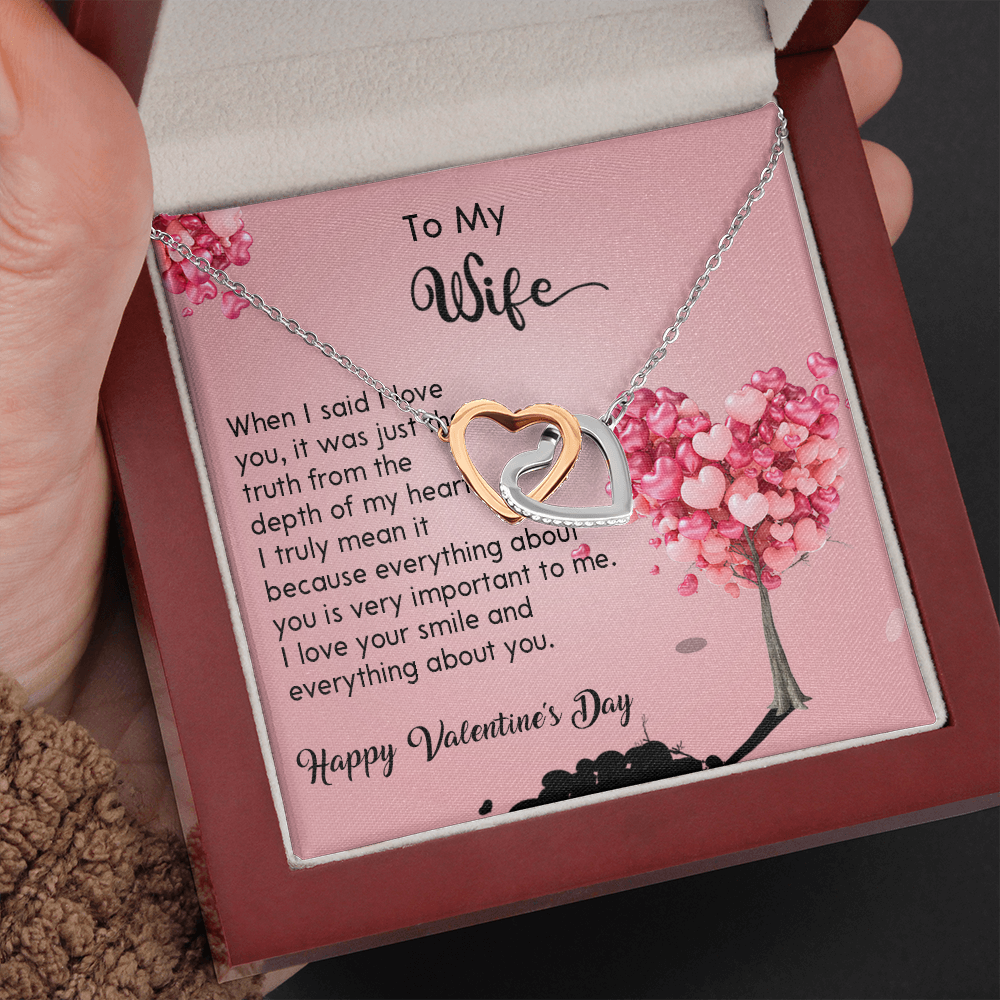 208D Wife Necklace Gift from Husband, LOVE YOU Forever & Always, Valentine's Day Gift