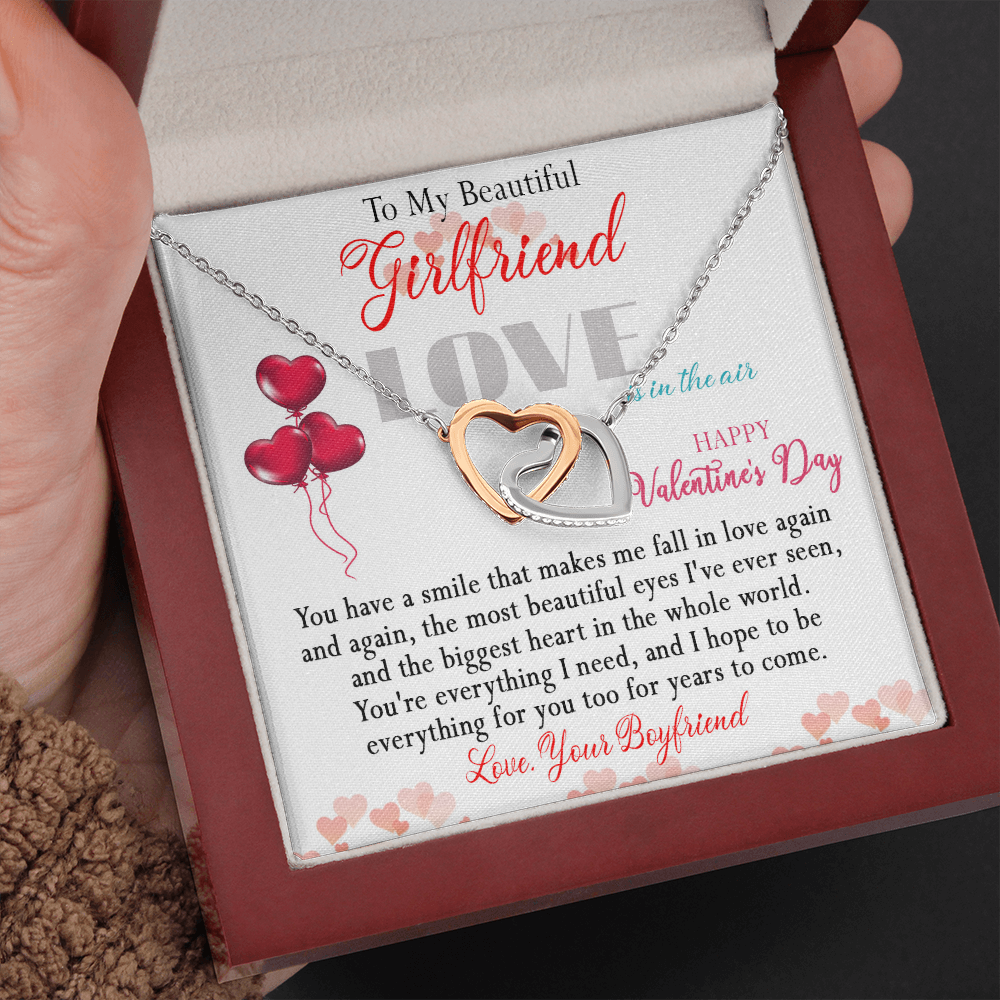 186D Necklace To Beautiful Girlfriend, Necklace Gift from Boyfriend, Valentine Gift