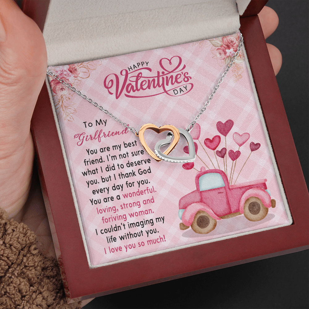 180D Valentine Gift To my Girlfriend, Necklace To my Girlfriend, I LOVE YOU SO MUCH