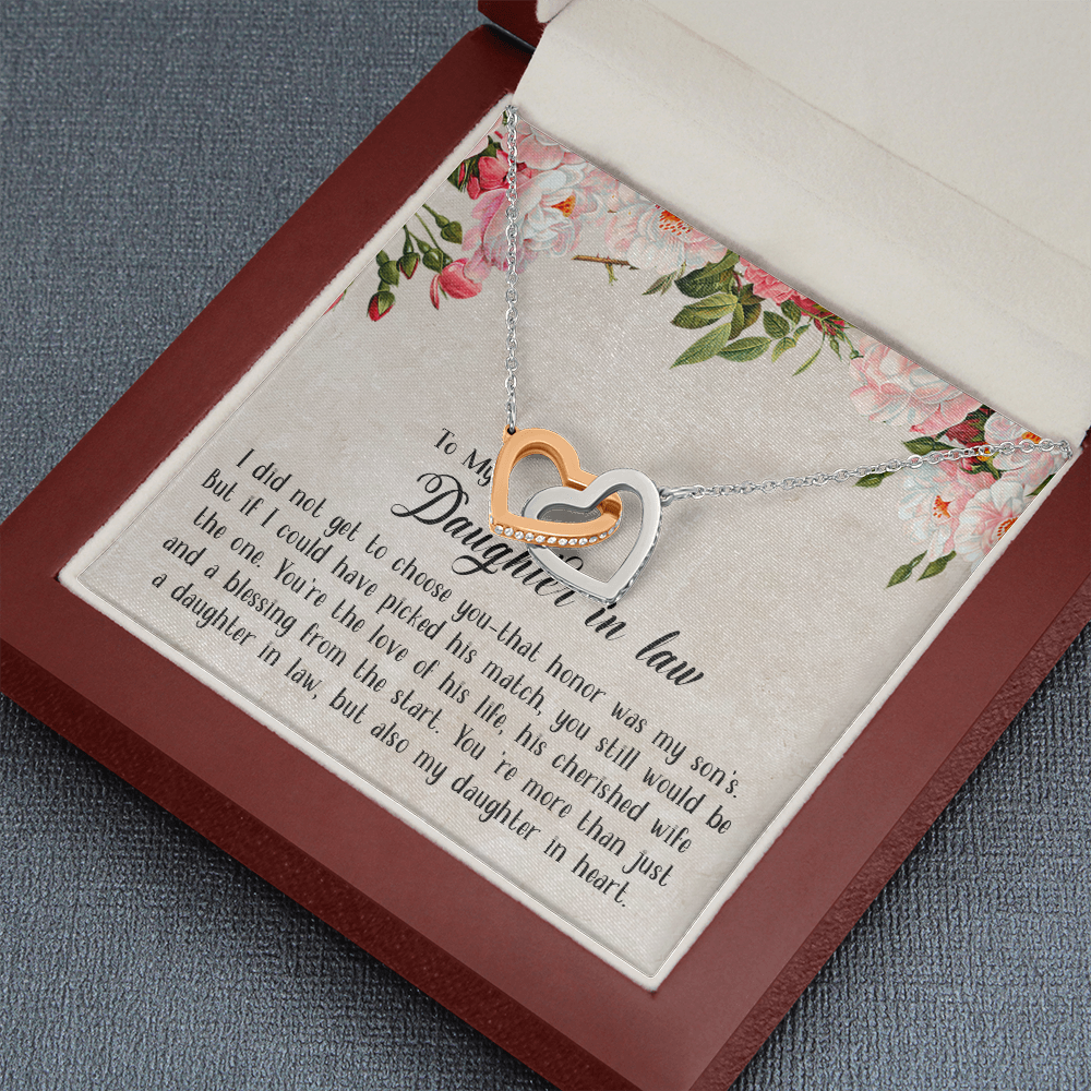 153D Necklace To My Daughter in law, Cute Necklace Gift from Dad Mom, Birthday Gift