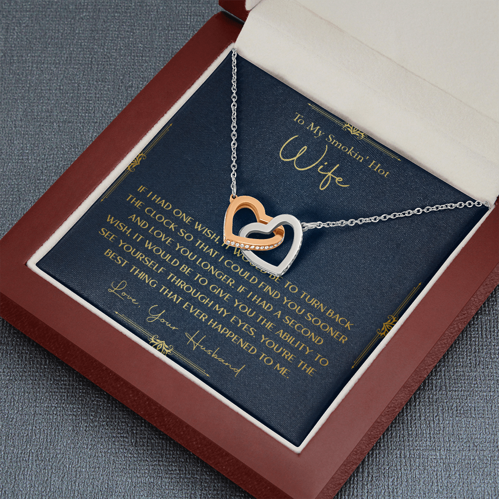 170D Necklace Gift To My Smokin Hot Wife, Gift for Her From Husband, Valentine Gift