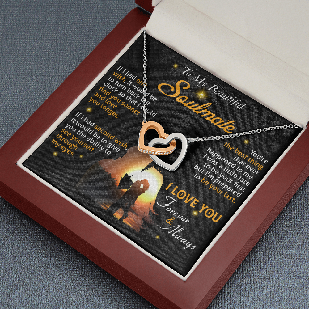 N0D To My Soulmate Necklace, Gift For Wife Girlfriend From Husband, Valentines Day