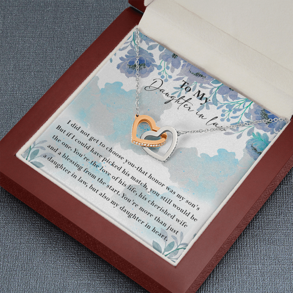 134D Necklace My Daughter In Law, Gift for Beautiful Daughter, My Daughter In Heart