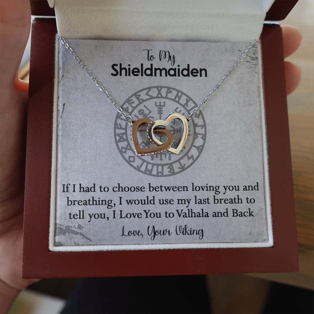157D To My Shieldmaiden Necklace, Gift for Her, Necklace Viking, I Love You Always