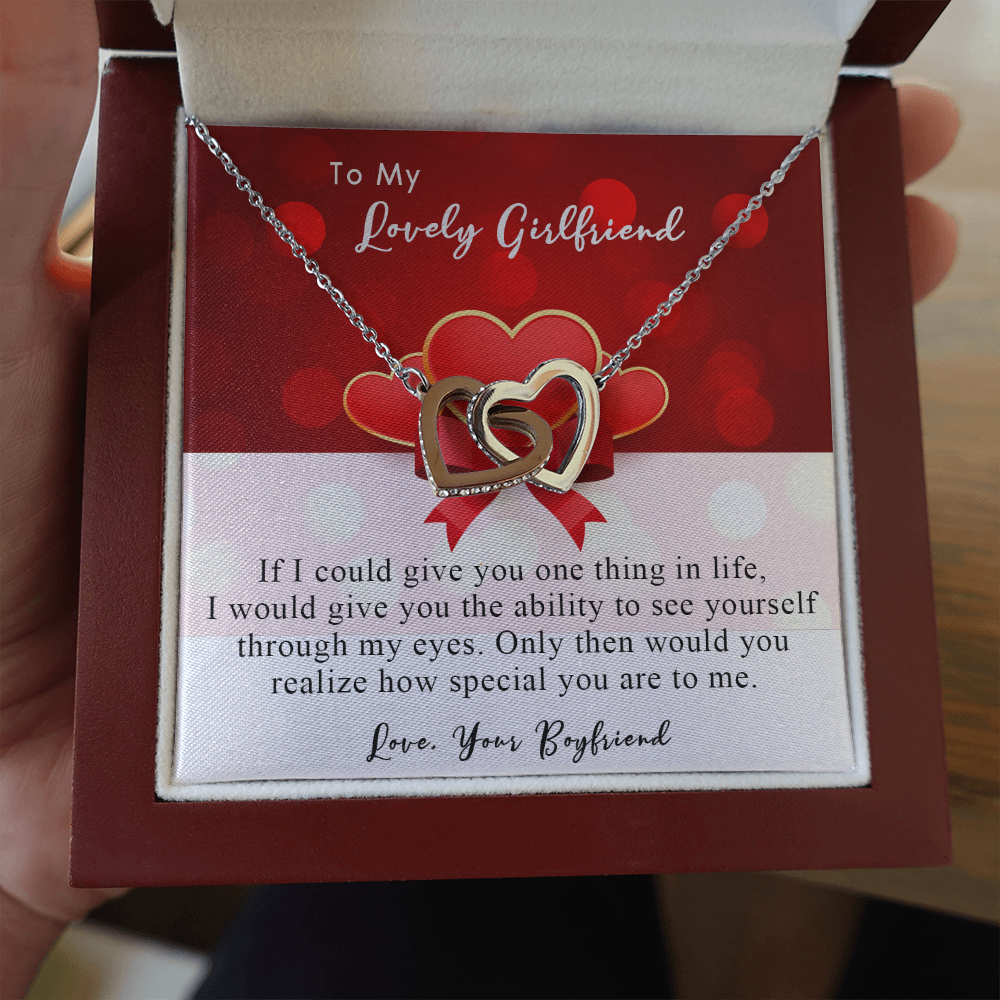 254D Necklace To My Lovely Girlfriend, Gift for Her From Boyfriend, Couple Love Gift