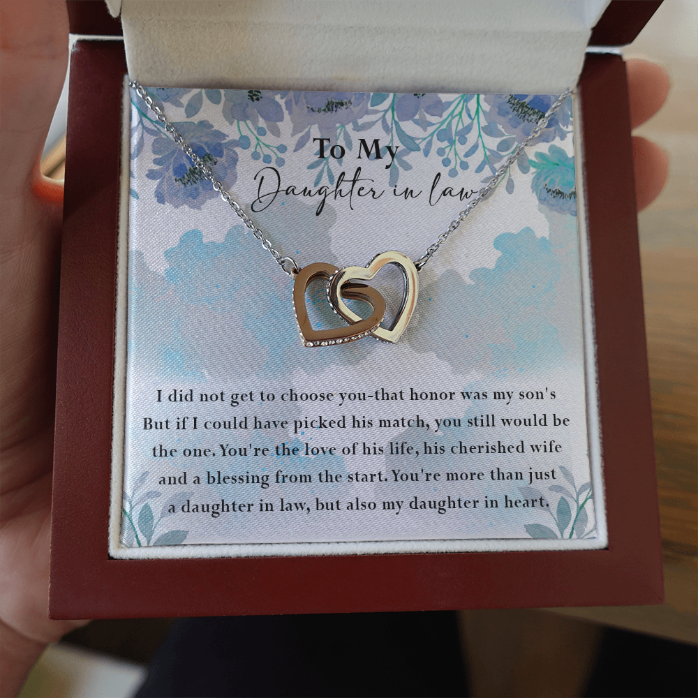 134D Necklace My Daughter In Law, Gift for Beautiful Daughter, My Daughter In Heart