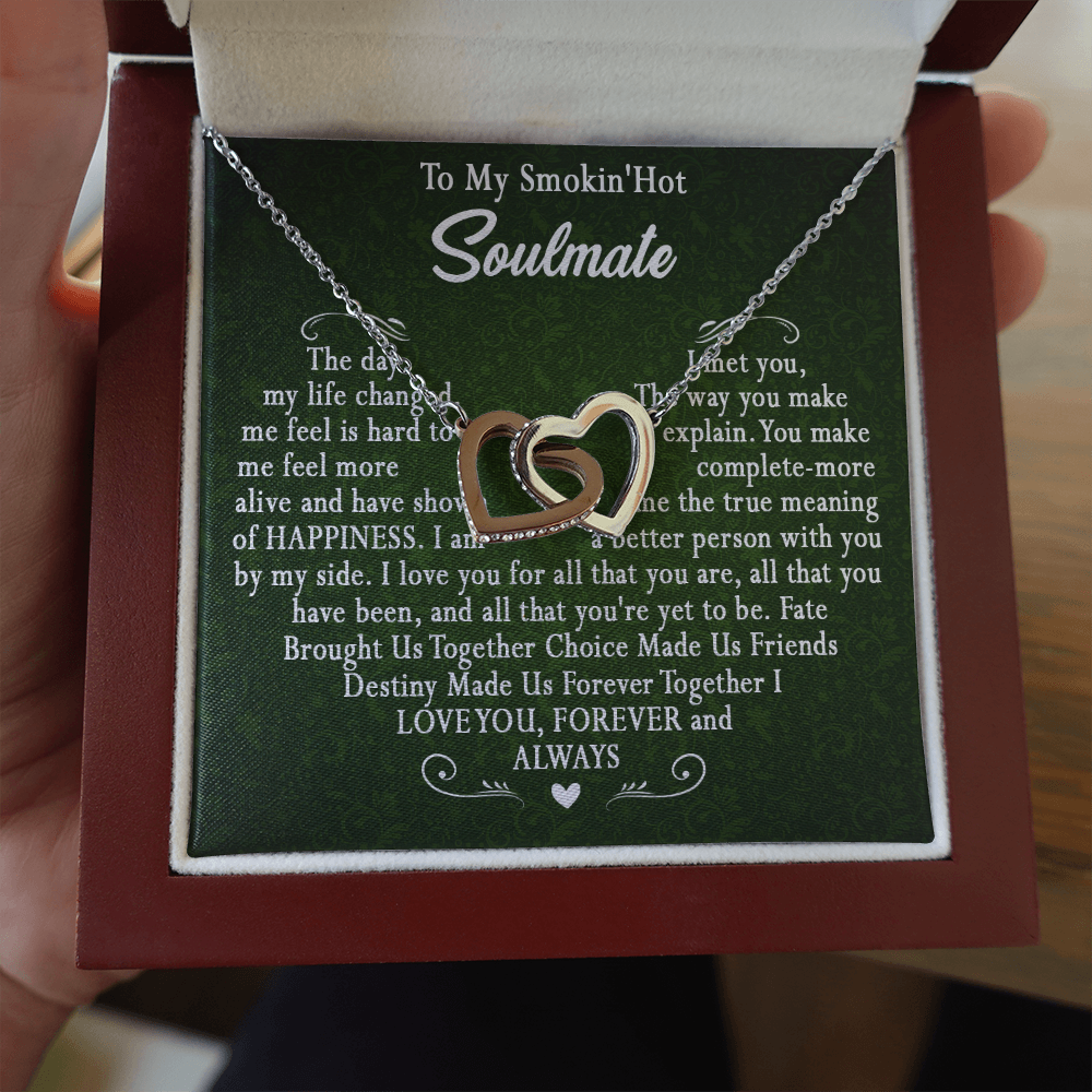 173D To My Smokin Hot Wife Necklace, Necklace Gift For Wife Soulmate Valentine Gift