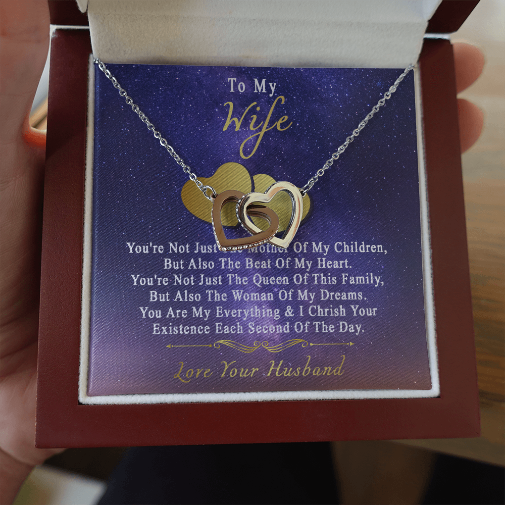 75D Necklace To My Wife, Perfect Gift for Her From Husband, I LOVE YOU Necklace Gift