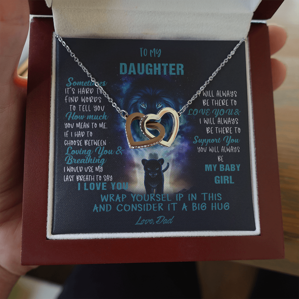 N350D To My Daughter Necklace, Daughter Father Necklace, Daughter Gift from Dad