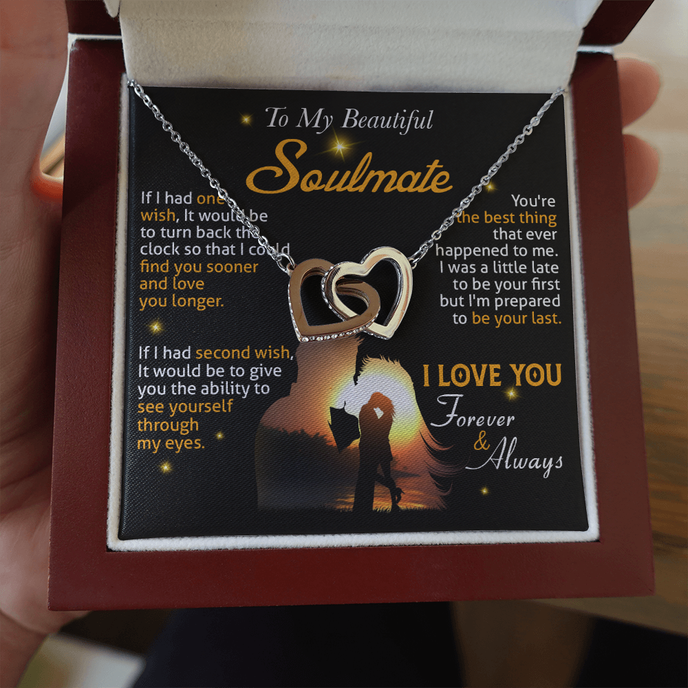 N0D To My Soulmate Necklace, Gift For Wife Girlfriend From Husband, Valentines Day