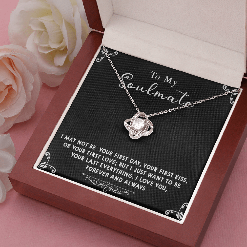 169A Gift To My Soulmate Necklace, Birthday Necklace For Wife, Happy Valentine Gift