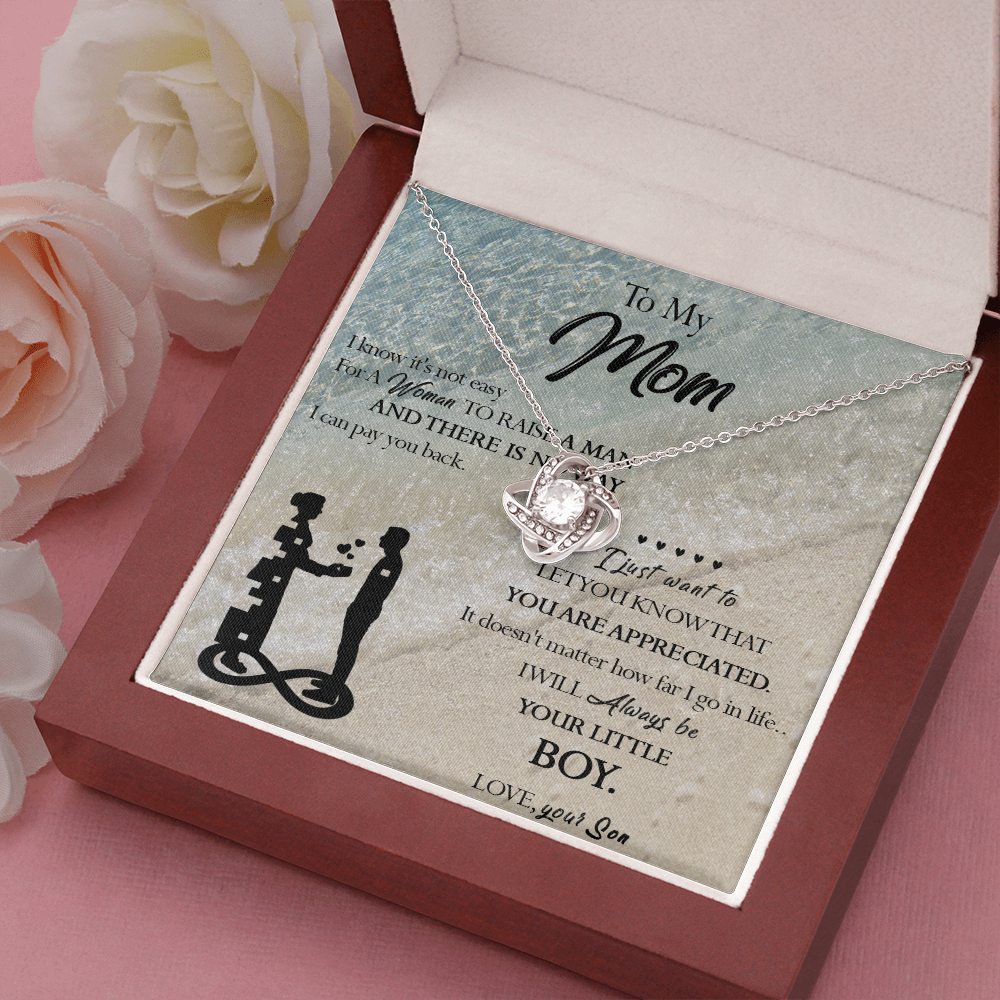 129A Necklace To My Mom, Gift for Mom from Son, Birthday Gift, Mother Necklace Gift