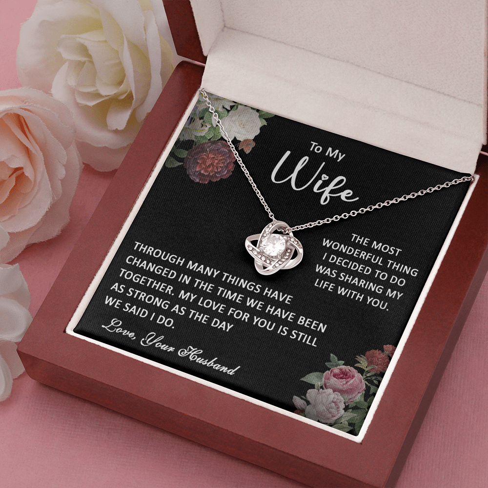 413A To My Wife Necklace, Gift Birthday Necklace From Husband For Wife, Gift Holiday