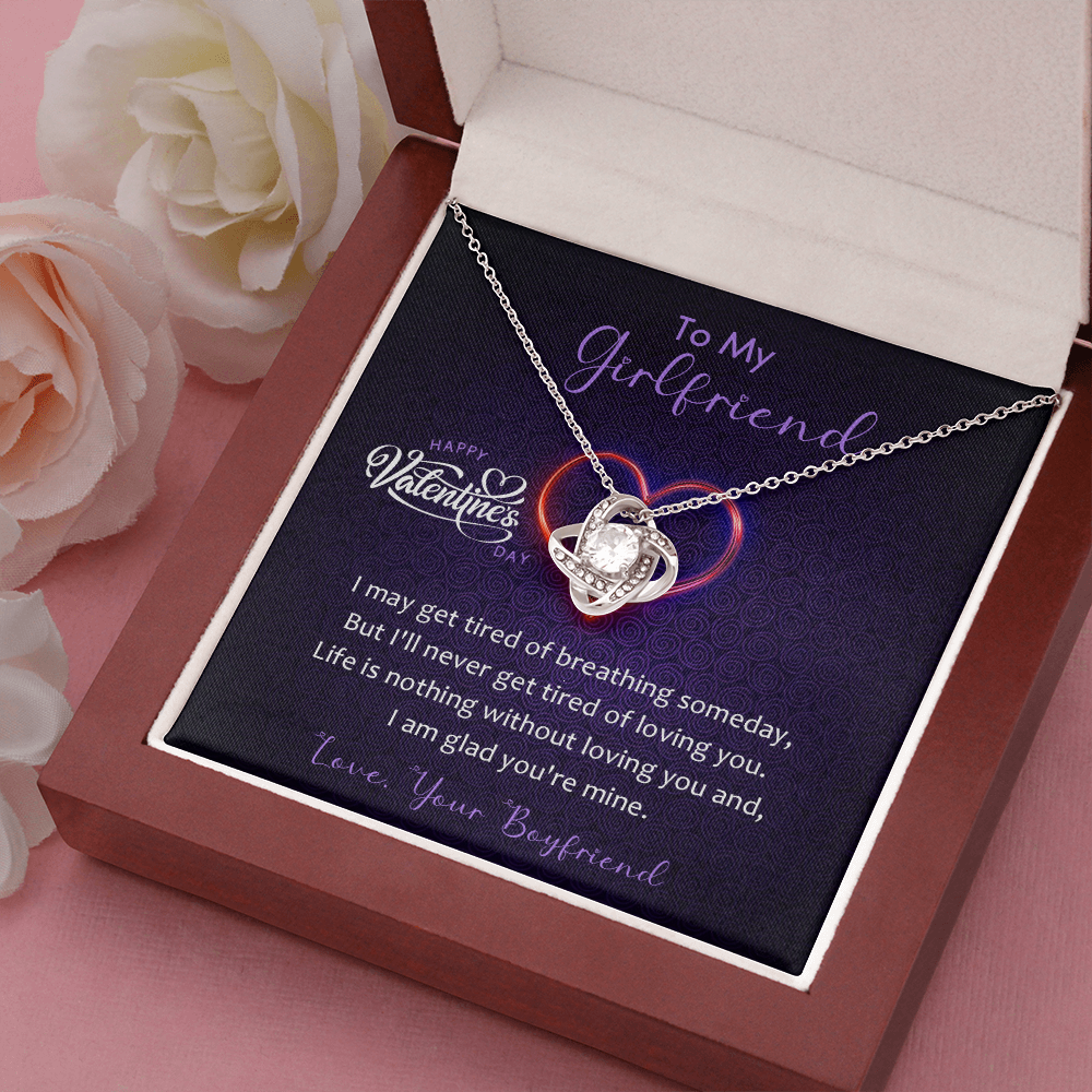 185A To my Girlfriend, Women Necklace Gift from Boyfriend, Valentine's Day Gift