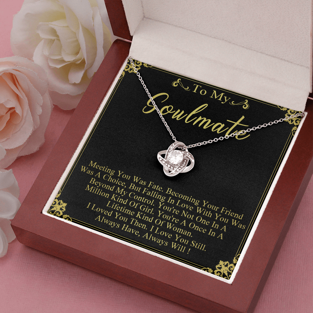 N358A To My Soulmate Necklace Engagement Anniversary Gift for Her Birthday
