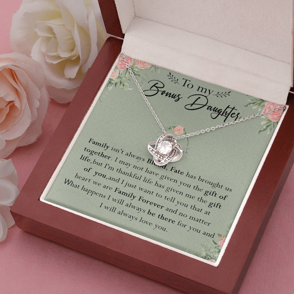 52A To my Bonus Daughter Necklace, Bonus Daughter, Step Daughter Gift, Gift Birthday