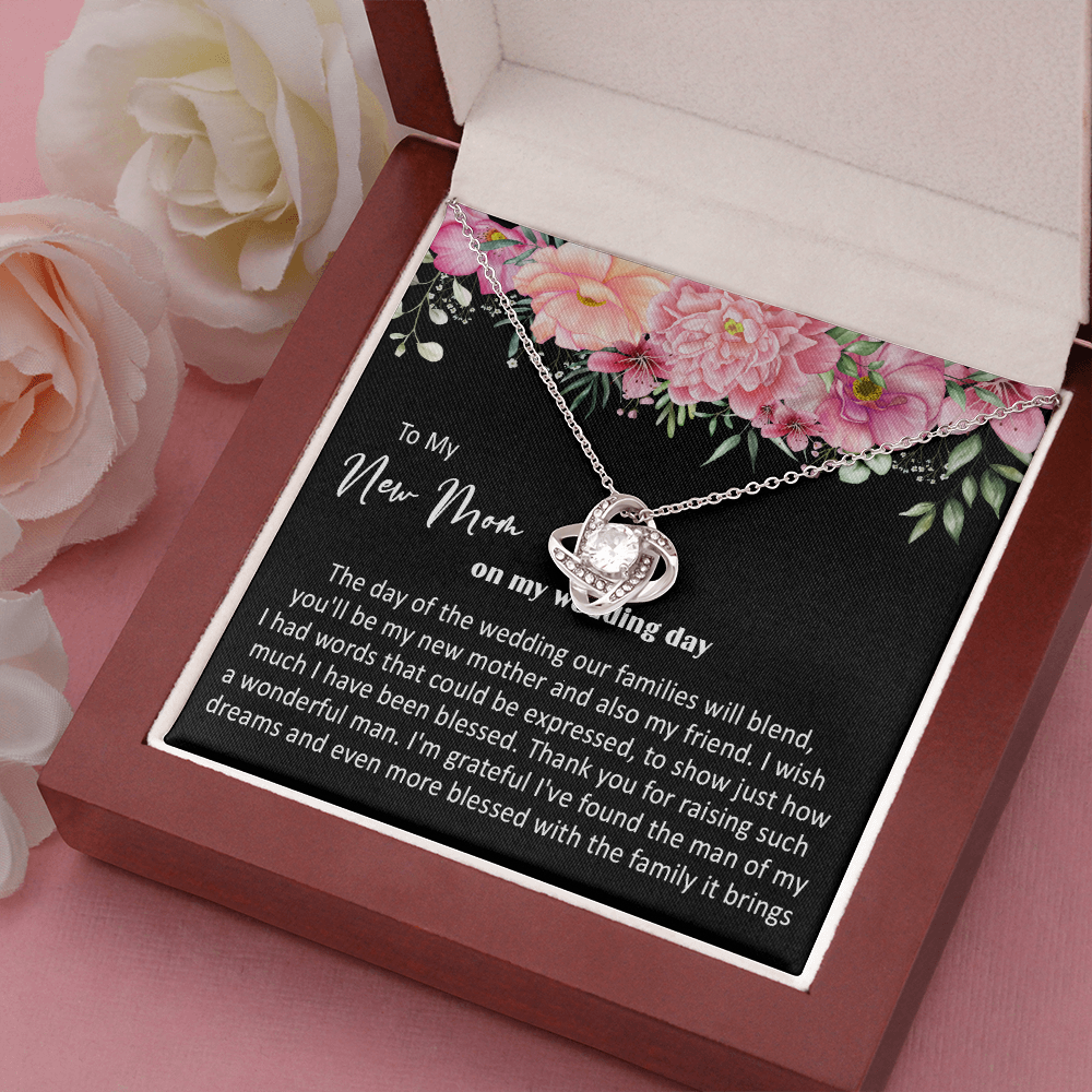 415A To My New Mom On My Wedding Day You'll Be My New Mother Also My Friend Necklace