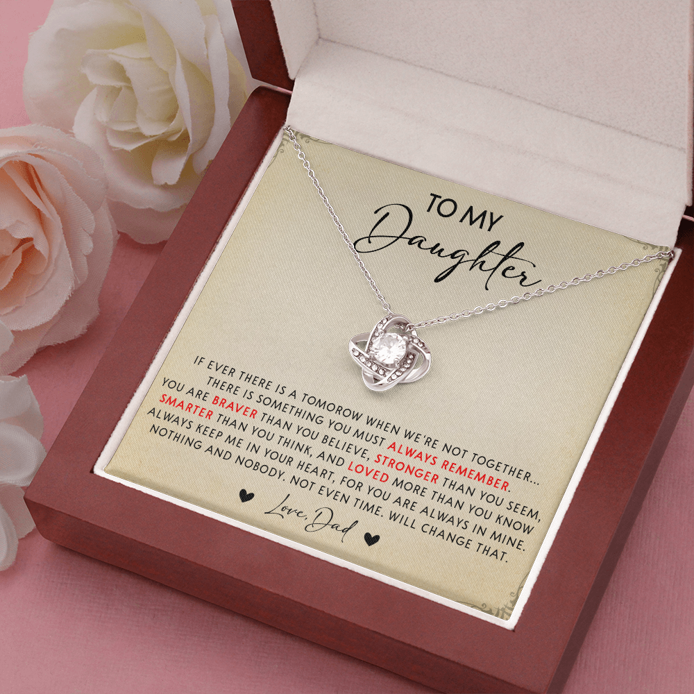 N349A To My Daughter Necklace, Daughter Father Necklace, Gift For Daughter From Dad
