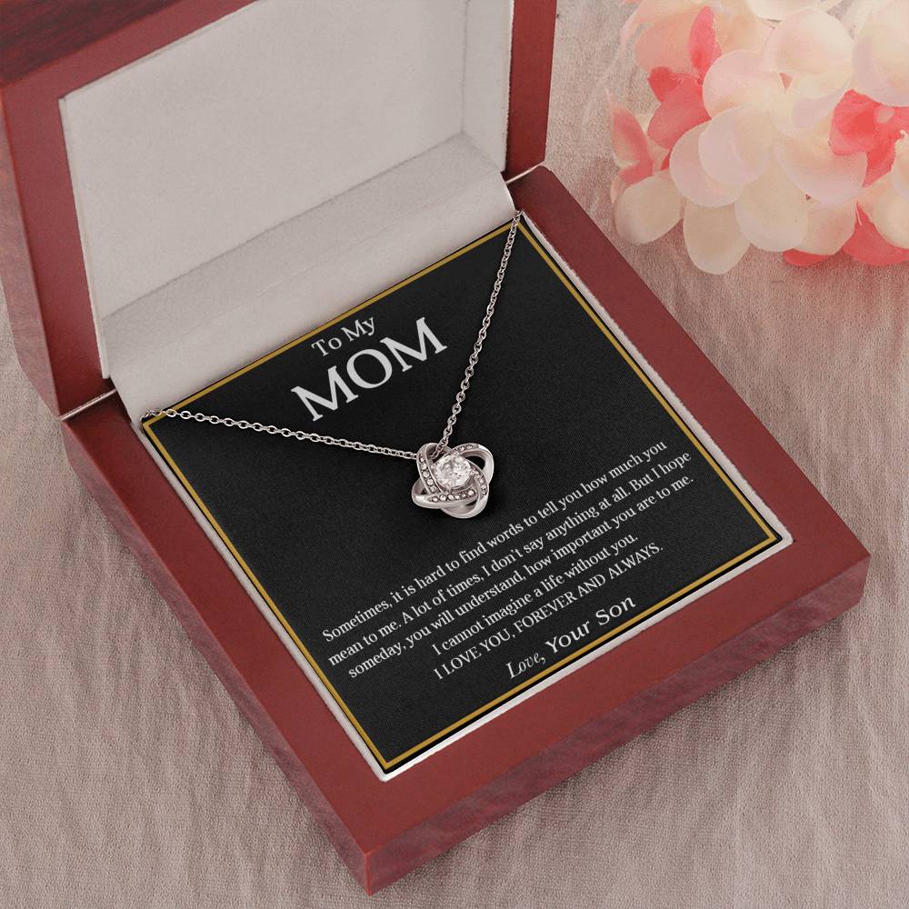 454 To My Mom Necklace, Mama, Gift From Son For Birthday, Xmas