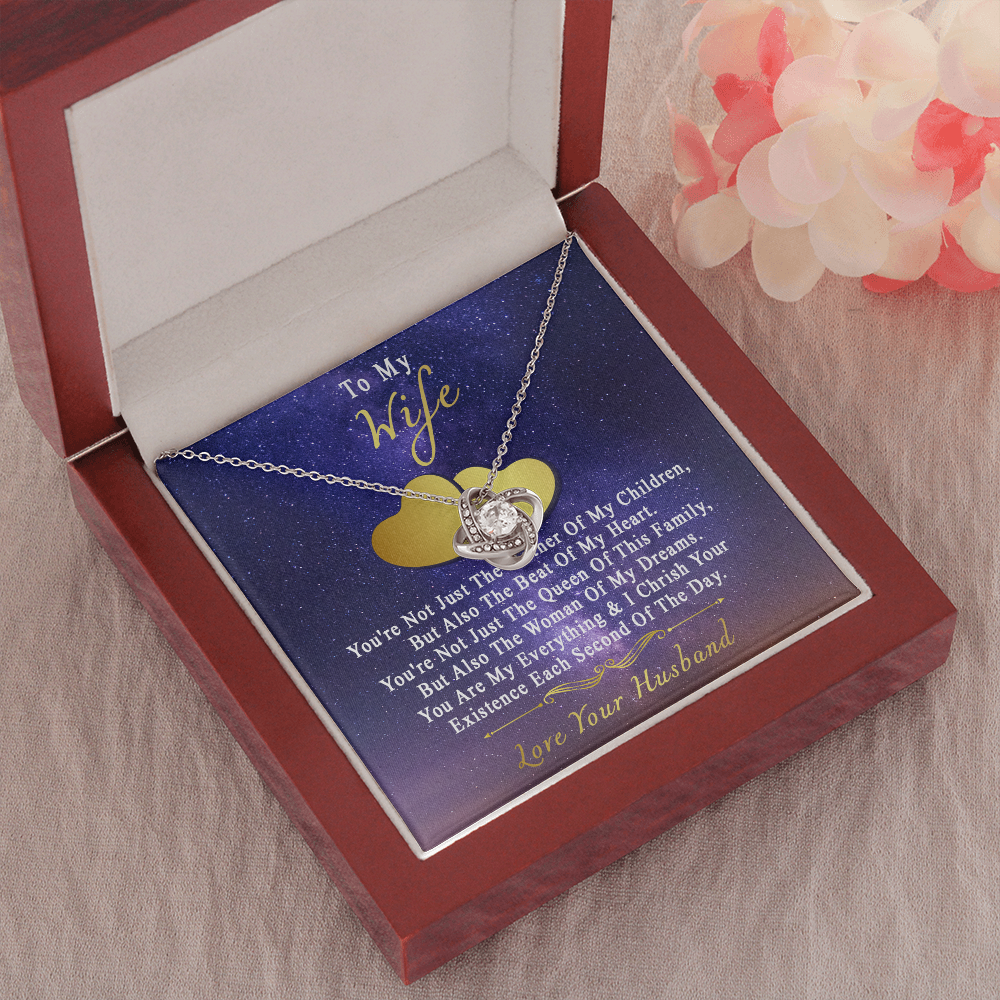 75A Necklace To My Wife, Perfect Gift for Her From Husband, I LOVE YOU Necklace Gift