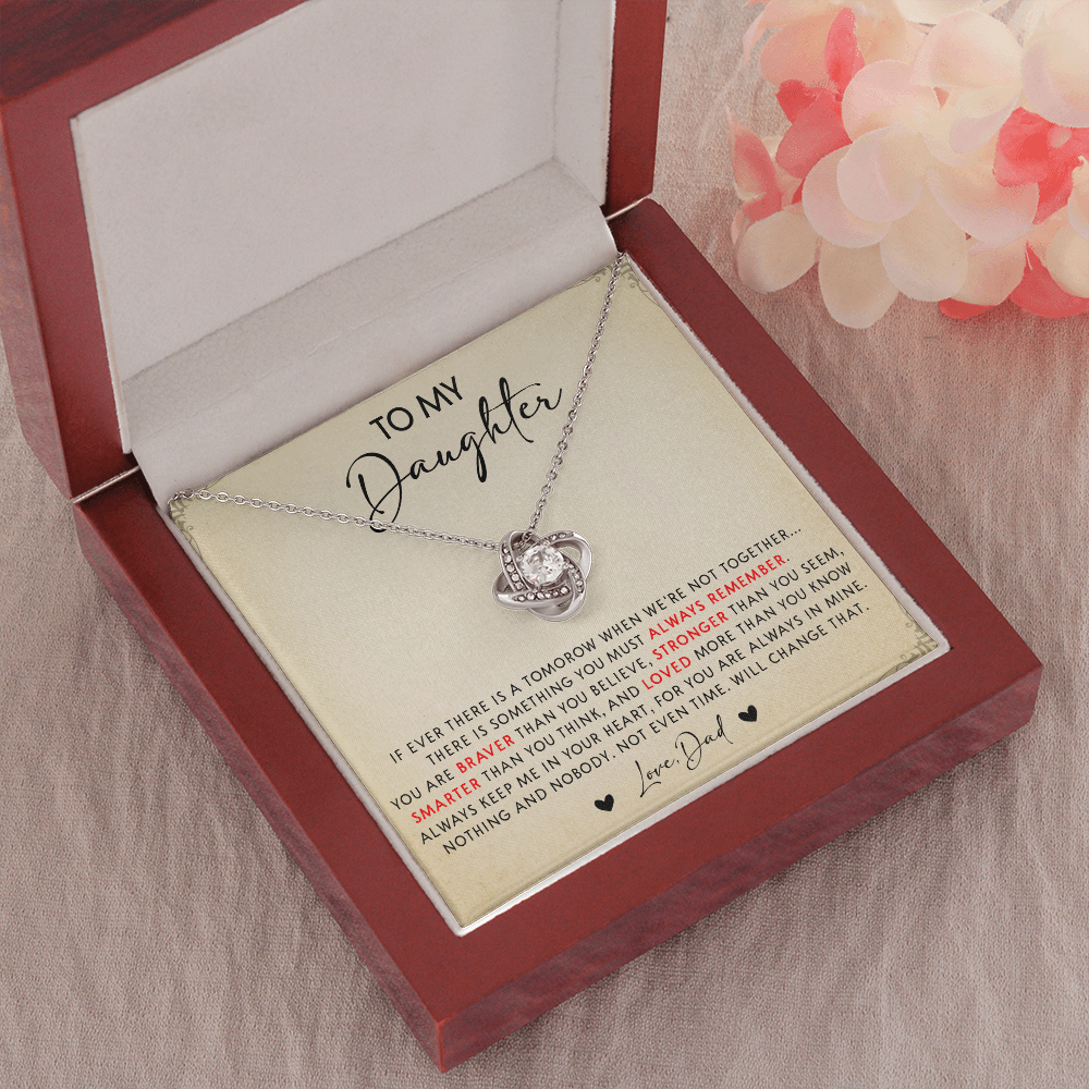 N349A To My Daughter Necklace, Daughter Father Necklace, Gift For Daughter From Dad