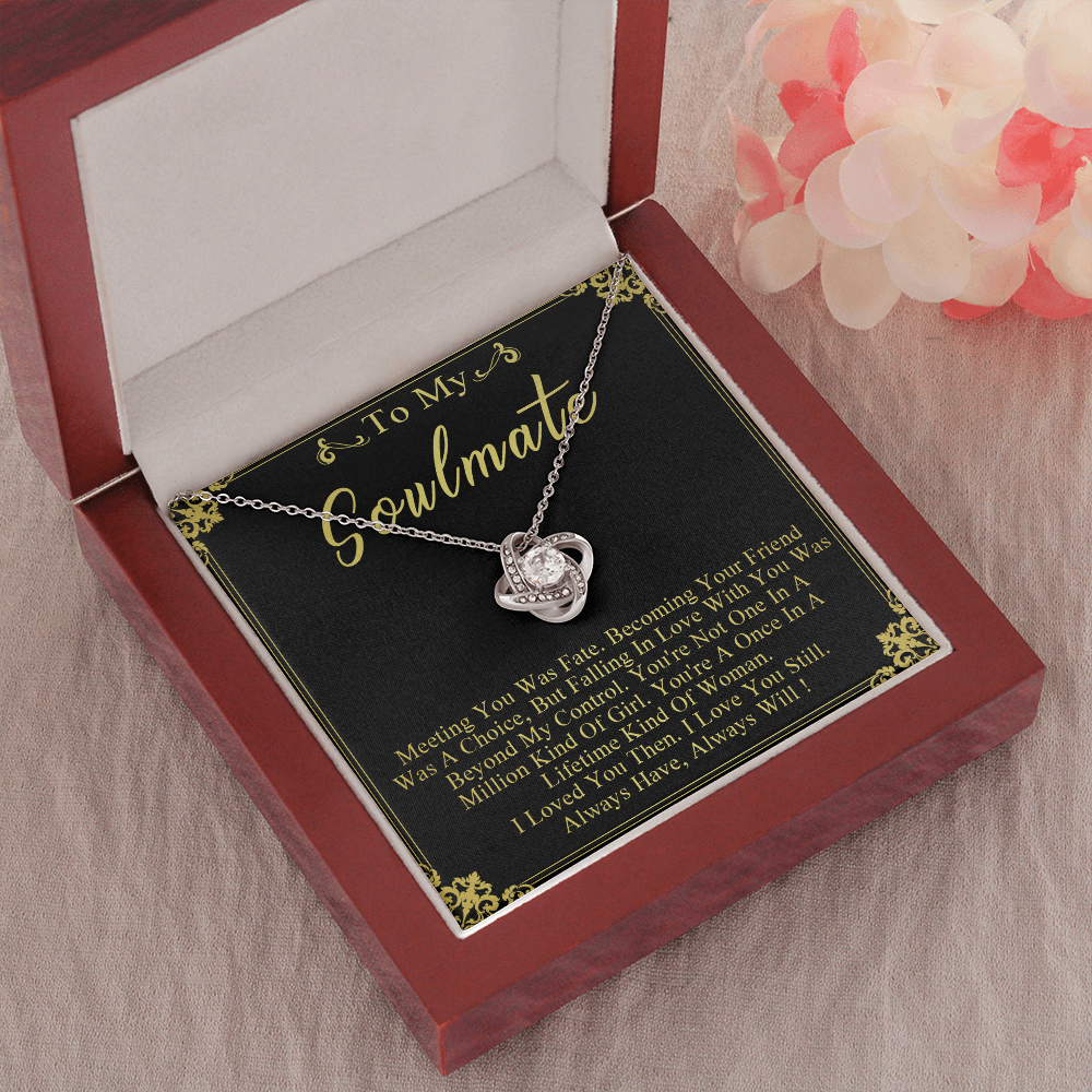 N358A To My Soulmate Necklace Engagement Anniversary Gift for Her Birthday