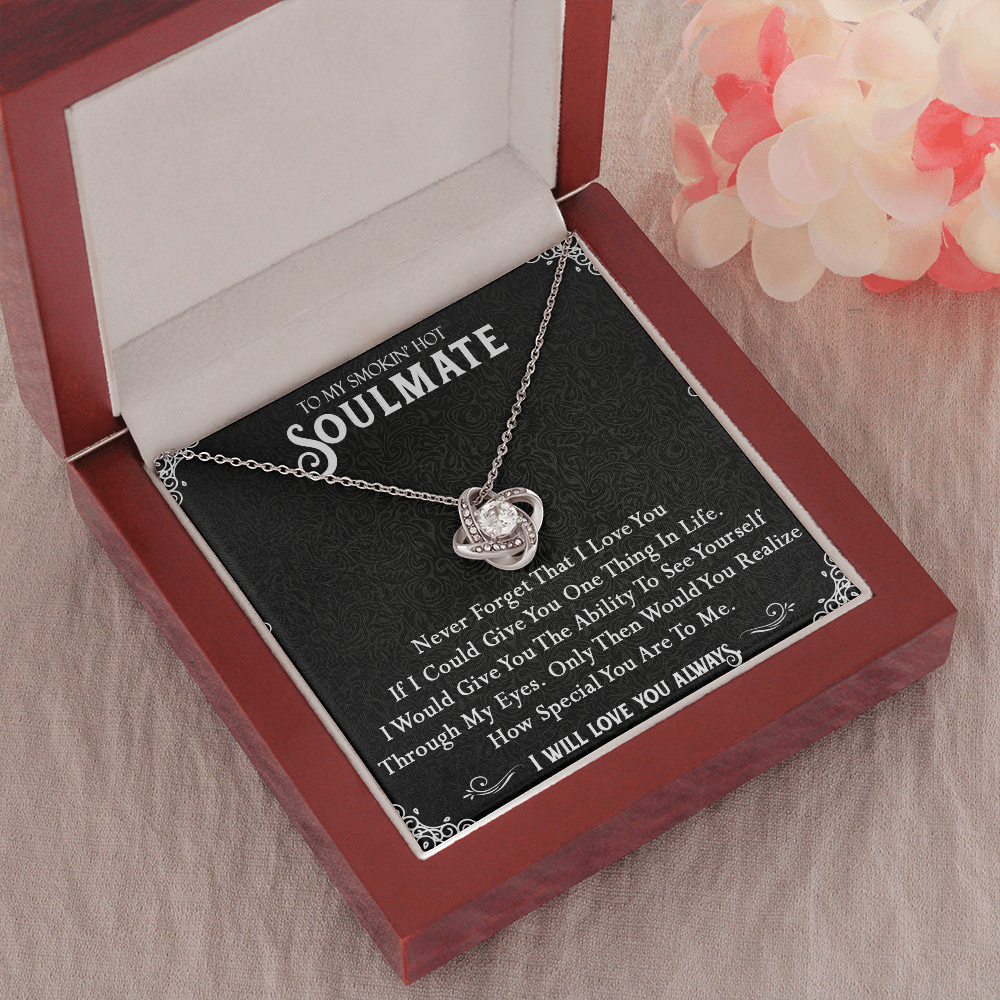 N365A To My Smokin Hot Soulmate Necklace, Valentines Day Gift For Girlfriend Wife