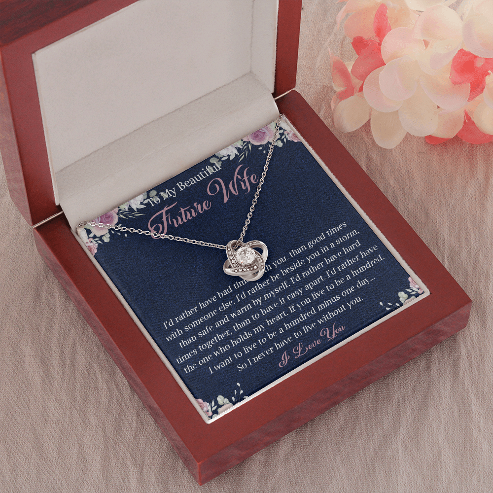 N363A To My Future Wife necklace, Future Wife Necklace Gift - Fiance Necklace Gift
