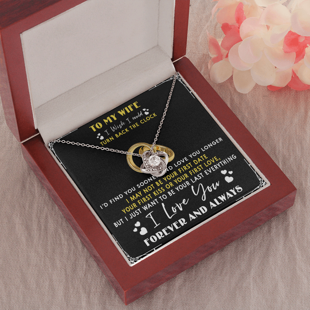 428A To My Wife “Turn Back The Clock” Necklace Gift For Wife, Gift Birthday, Holiday