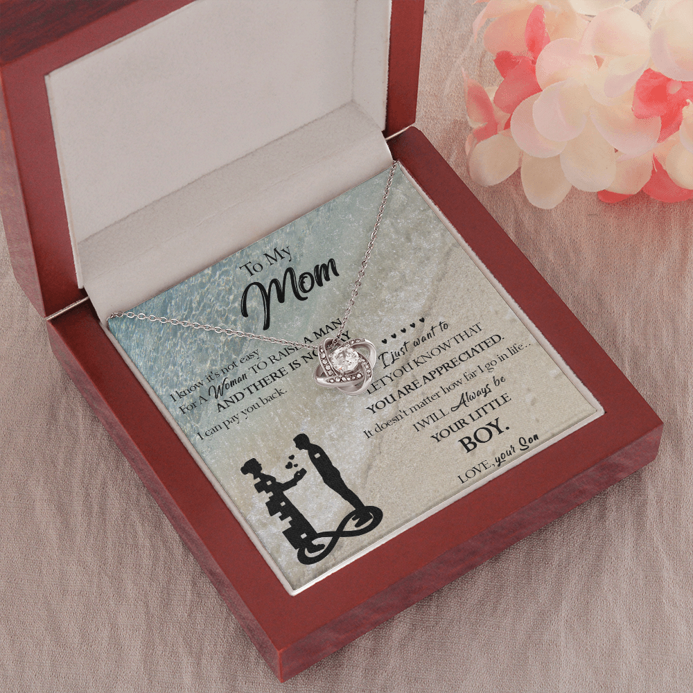 129A Necklace To My Mom, Gift for Mom from Son, Birthday Gift, Mother Necklace Gift